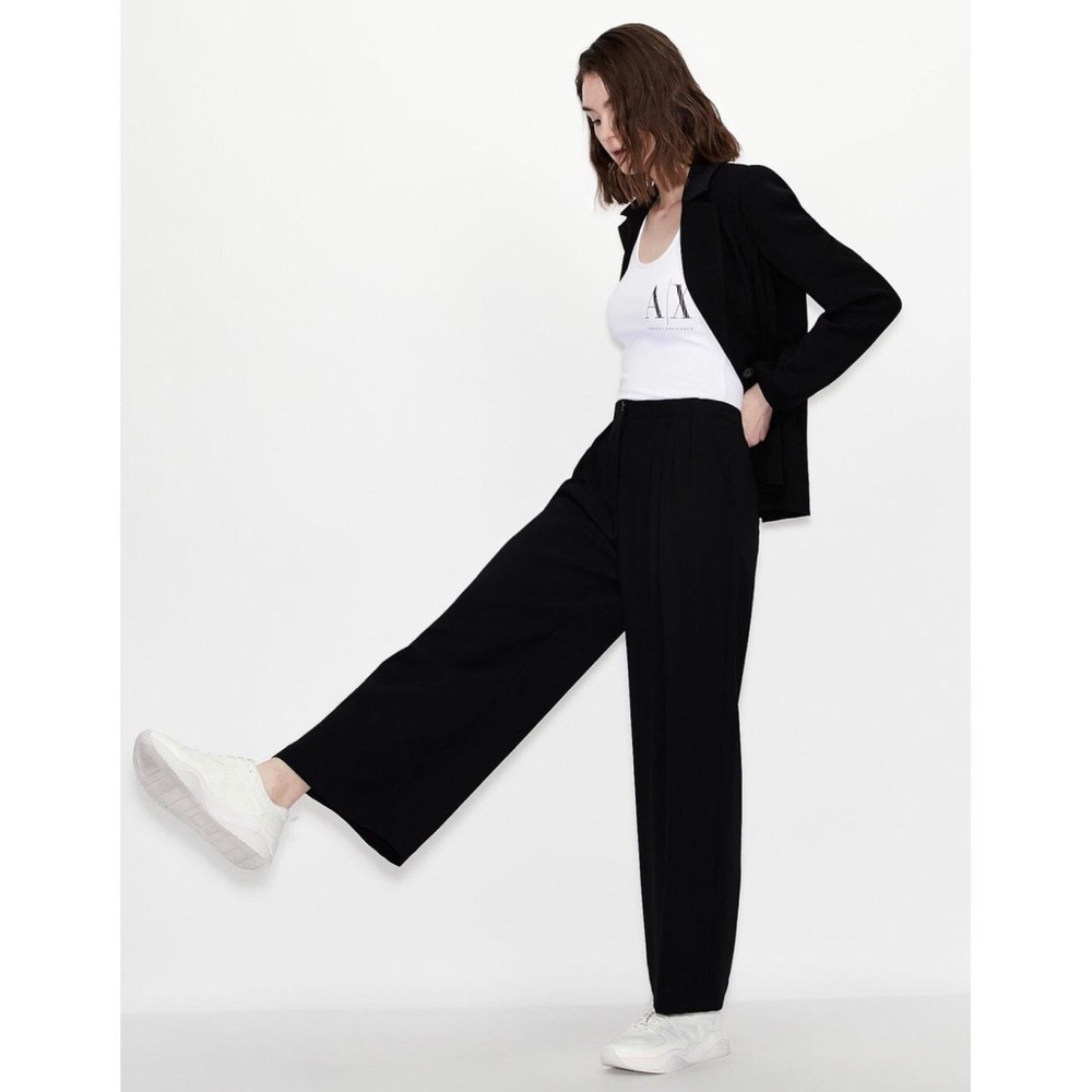 Armani Exchange Pants Trouser Black Size 10 NWT $480 - Picture 8 of 8